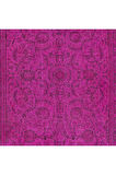 160x265 cm, Pembe El Yapımı Halı, Yenilenmiş Eski Halı, Yeniden Boyanmış Modern Halı