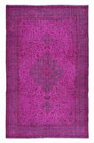 193x298 cm, Pembe El Dokuması Halı, Mutfak ve Yemek Odası için Modern Halı