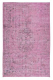 176x280 cm, Pembe Salon Halısı, El Dokuması Yünlü Türk Halısı, Pamuklu Alan Halısı