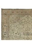 203x307 Cm Bej Tonlarda Kayseri'de Yapılmış Halı, Benzersiz Eski El Yapımı Madalyon Tasarımlı Halı