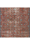 250x340 cm El Düğümlü Eski Yün Alan Halısı, El Yapımı Türk Çiçekli Büyük Halı