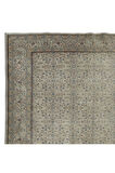 199x285 cm Eski El Düğümlü Anadolu Uşak Bölge Halısı, Çiçek Desenli Bej, Yaklaşık 1960'ladan