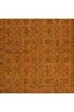 118x285 cm Modern Çocuk Odası Halısı, El Dokuma Turuncu Halı, El Düğümlü Alan Halısı