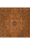 190x295 cm El Dokuması Halı, Turuncu El Yapımı Halı, Modern Ev Dekoru Halı