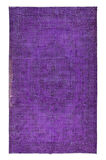 175x292 cm Modern Mor El Dokuması Yün ve Pamuklu Türk Halısı, Dekoratif Yer Örtüsü