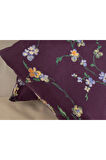 Wild Pansies Pamuklu 2'li Yastık Kılıfı 50x70 Cm Mürdüm