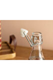 Stripe Wicker Cam Hasırlı Şışe 250 ml Kırmızı