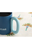 Exciting New Bone China Kupa 350 Ml Lacivert - Açık Mavi