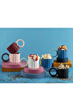 Angled New Bone China Kupa 260 Ml Siyah
