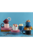 Angled New Bone China Kupa 260 Ml Siyah