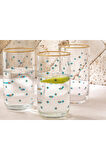 Exotic Art Cam 3'lü Meşrubat Bardağı 365 Ml Yeşil-mavi