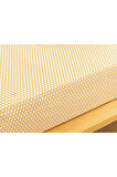 Diamond Stripe Kolay Ütülenir Tek Kişilik Lastıklı Çarşaf 100x200 Cm Sarı