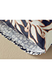 Grandiflora Dijital Baskılı Soft Cotton 2'li Yastık Kılıfı 50x70 Cm Antrasit- Terracotta