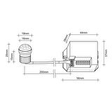 Maxled MX-6310 - 500W | Mini IR Hareket Algılama Sensörü