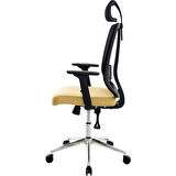 Comford Yellow Ofis Koltuğu Makam Koltuğu Çalışma Koltuğu