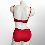 Koza Full Destekli Spor Yazılı İç Çamaşırı Takımı