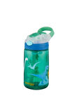 Gizmo Flip Tek El Bas Iç Emzikli Çocuk Su Matarası 420ml-jungle Green Dino