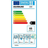 Silverline BO6502W02 - CS5343W01 - 3420 Classy 60 Beyaz Cam Ankastre Set