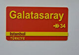 Galatasaray tasarımlı duvar süsü.plastik 24 cm