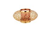 Crearthome Gold Halka Desenli Dekoratif Tombul  Mumluk 33x15 cm BQ 133