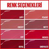 Maybelline New York Super Stay Vinyl Ink Uzun Süre Kalıcı Likit Parlak Ruj 15 Peachy