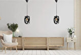 Decodelight Endüstriyel Siyah Metal Oval Model Tekli Sarkıt Salon Hol Mutfak Avize Modelleri