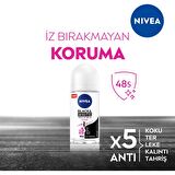 Nivea Kadın Roll On Deodorant Black&White Invisible Clear 48 Saat Anti-perspirant Koruma 50ml