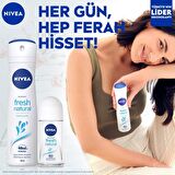 NIVEA Kadın Roll On Deodorant Fresh Natural Ter ve Ter Kokusuna Karşı 48 Saat Deodorant Koruması 50ml
