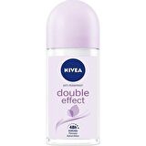 Nivea Double Effect Antiperspirant Ter Önleyici Leke Yapmayan Kadın Roll-On Deodorant 50 ml