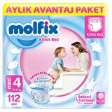 Molfix 4 Numara Maxi 112'li Külot Bez