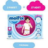 Molfix Pants Bebek Bezi 7 Beden XXL Aylık AvantajPaketi 54 Adet
