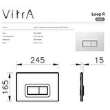 VitrA Loop R 740-0680 Kumanda Paneli, Parlak Krom