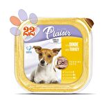 Plaisir Pate 150Gr Hindi Etli Yaş Köpek Maması 22Adet