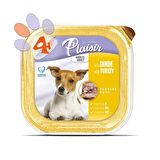 Plaisir Pate 150Gr Hindi Etli Yaş Köpek Maması 4Adet