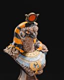 Antik Mısır Tanrısı Ra Büst-Figür-Biblo 15 CM (Orta Boy)