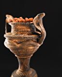 Antik Mısır Kobra Vazosu-Hadra Kobra Vazosu-23 CM