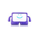 Teleplus iPad 2 3 4 Kılıf Ibuy Karakter Tutacaklı Silikon  Mor