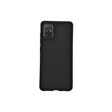 Teleplus Samsung Galaxy A31 Kılıf Premier Silikon Esnek Koruma Siyah