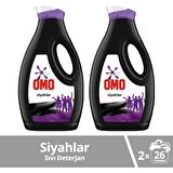 Omo Sıvı Çamaşır Deterjanı Siyahlar Için Siyahları Korur Zorlu Lekeleri Çıkarır 1690 ml 2 Adet