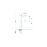 Stark Uzun Lavabo Armatürü - Gun Grey / Metalik Gri SK6500GR