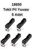18650 Tekli Pil Yuvası (5 Adet)