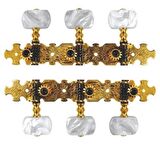 Valencia VCMH0150GD Klasik Gitar Kulağı Klasik 3+3 2.ad.set Gold