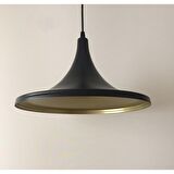 Mylight Metal Sarkıt Siyah Içi Sarı Retro Sarkıt