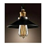 Mylight Retro Rustik Avize Siyah Eskitme Askılı