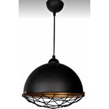 Mylight Retro Metal Kafes Sarkıt 30CM Siyah Içi Sarı