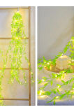 Dekoratif Yapay Söğüt Sarmaşık 3 Metre Led İle Sarkan Ağlayan Söğüt 1 Dal Yeşil Yapraklı Bitki 80 Cm