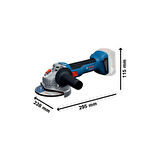 Bosch GWS 18V-8 1x5.0Ah Tek Akülü Taşlama
