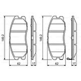 Ön Balata Captıva-antara 06-11 V6-2,0-2,0cdtı-2,2d-2,43,0-3,2