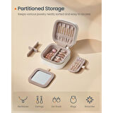 SONGMICS HOME ANAH Koleksiyonu JBC179W01 Seyahat Takı Kutusu