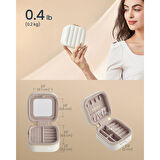 SONGMICS HOME ANAH Koleksiyonu JBC179W01 Seyahat Takı Kutusu